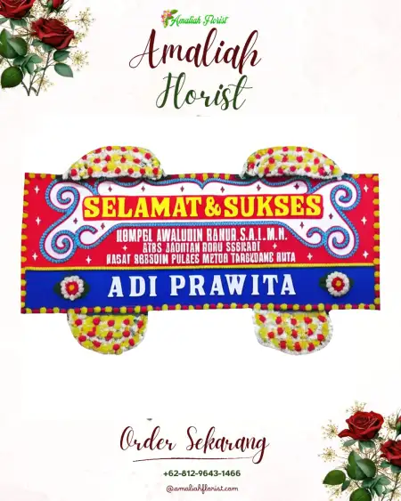 Papan Bunga Ucapan Selamat Karangbenda